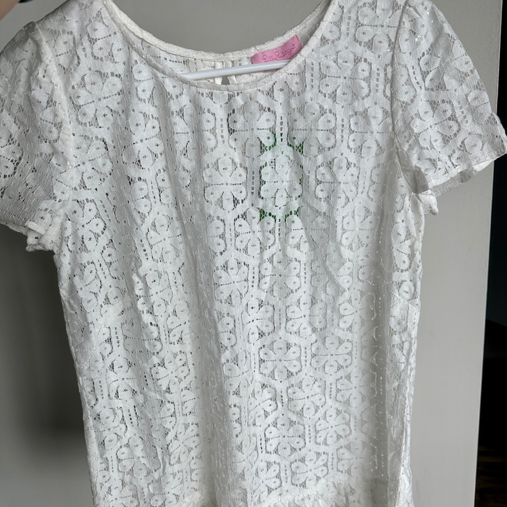 Lilly Pulitzer lace shirt